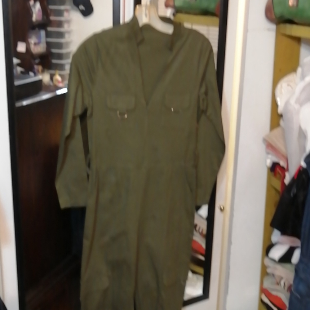 Small olive green jumpsuit